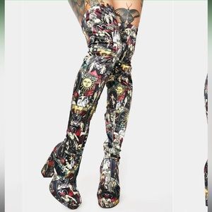 Tarot thigh high boots